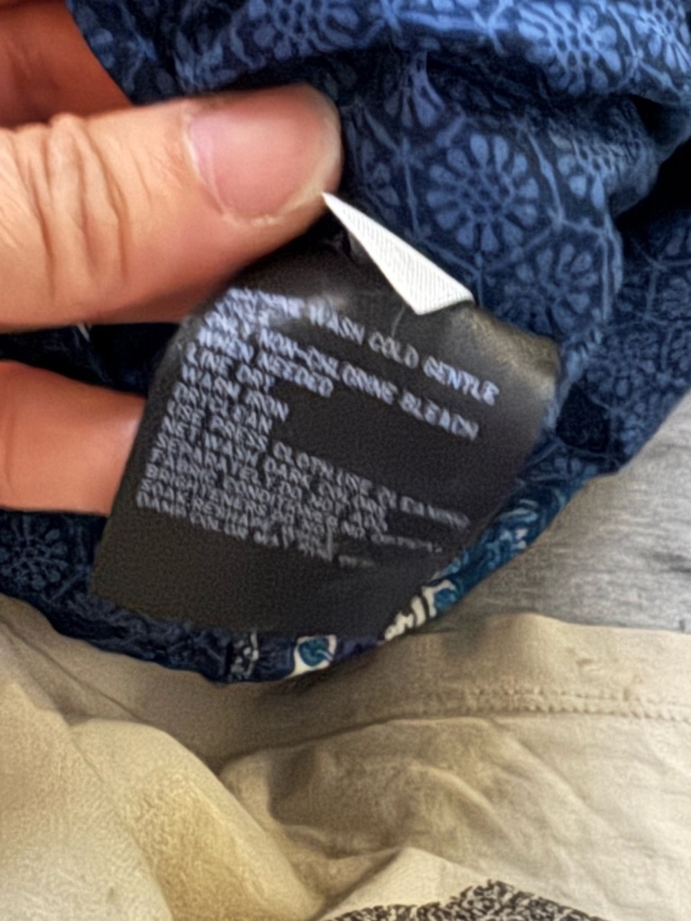 Anna Sui x Uniqlo Blue Boho Midi Dress Small Cotton Peasant Cottagecore - Picture 6 of 8